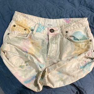 One Teaspoon bandit shorts. Size 25. Multi colored. EUC